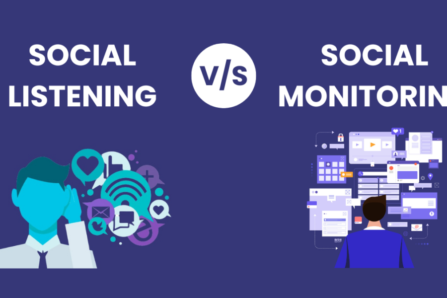 Social Listening vs Social Monitoring