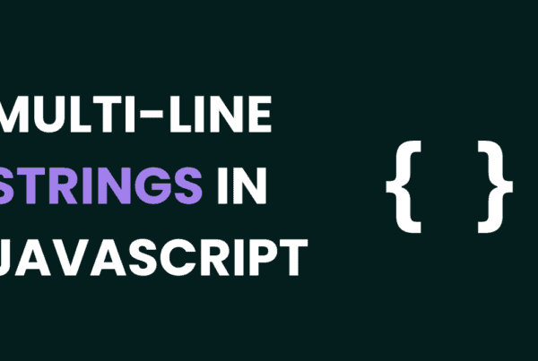Multiline Strings in JavaScript