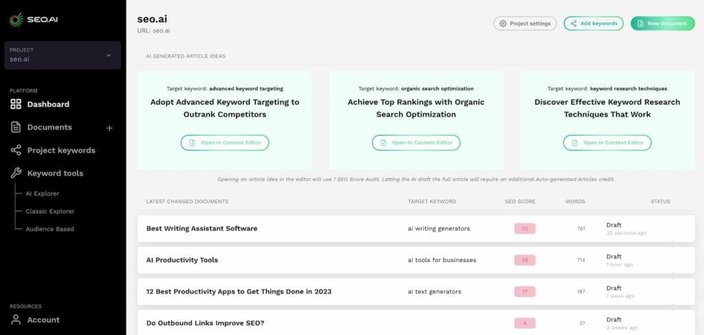 SEO.ai - AI SEO Tool